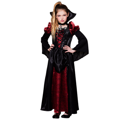 Vampierkoningin-kostuum voor meisjes van 4-6 jaar – Halloween