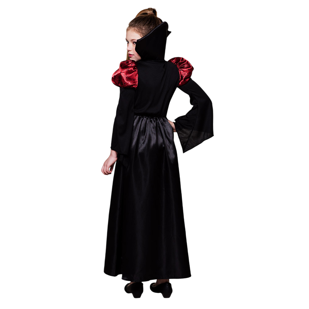 Vampierkoningin-kostuum voor meisjes van 7-9 jaar – Halloween