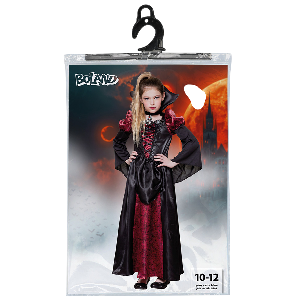 Vampierkoningin-kostuum voor meisjes van 10-12 jaar – Halloween