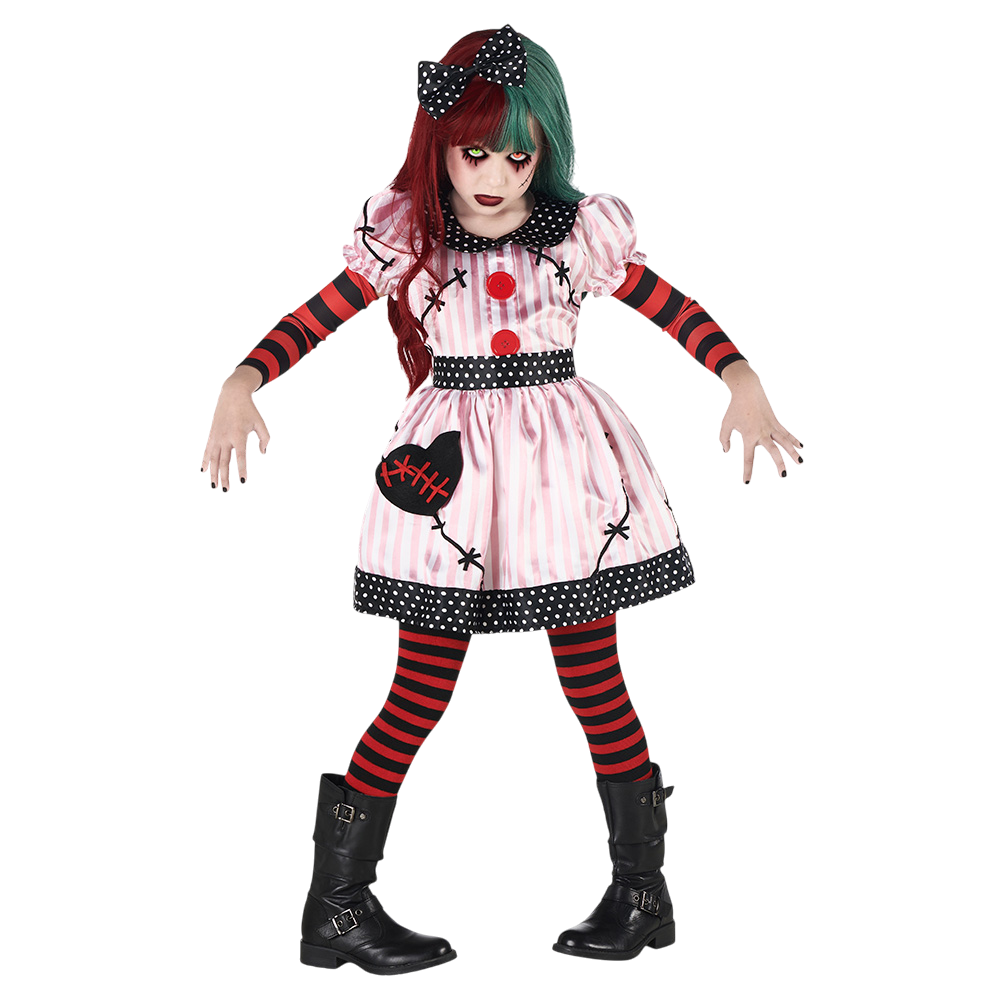 Verkleedkostuum 'Beheerste pop' voor meisjes van 10-12 jaar – Halloween