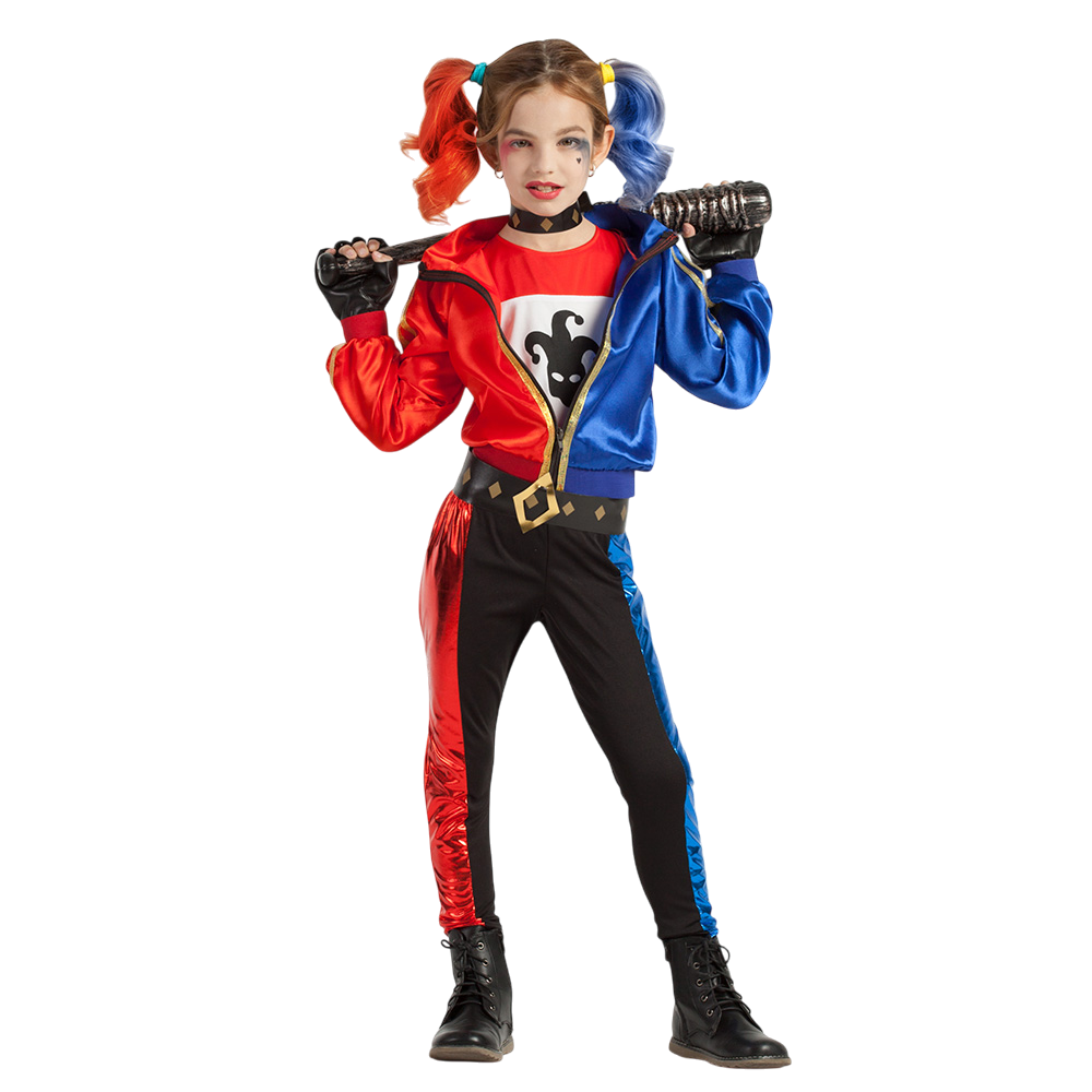 Kostuum: Kwaadaardige nar voor meisjes van 7-9 jaar – Halloween