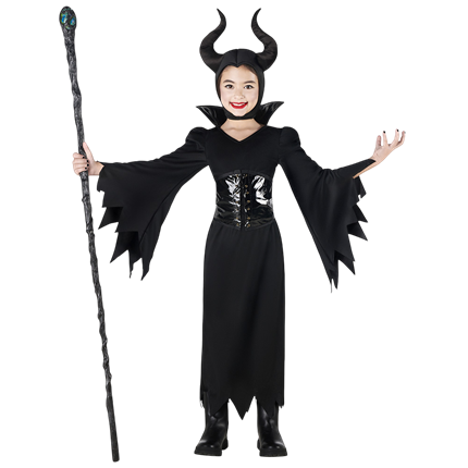 Kostuum van de Boze Koningin voor meisjes van 10-12 jaar – Halloween
