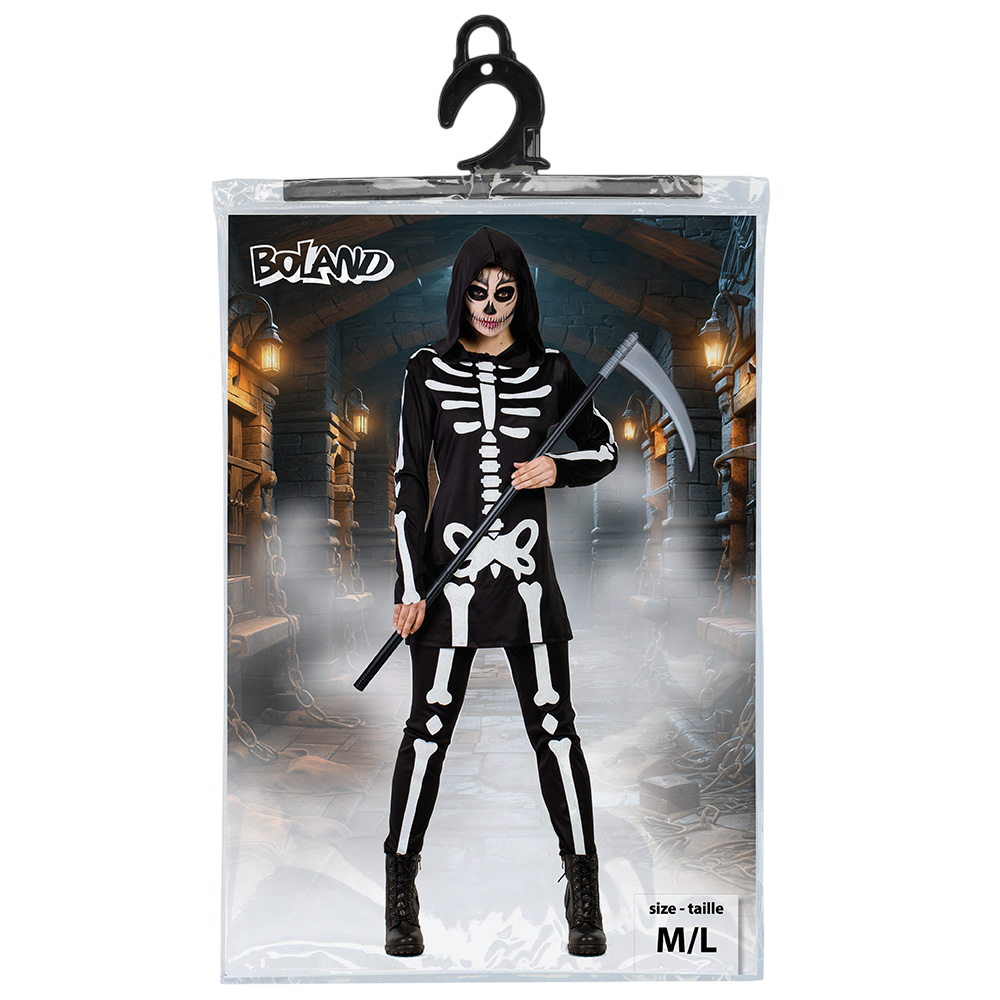 Skeletkostuum voor dames M/L – Halloween