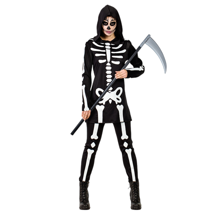 Skeletkostuum voor dames M/L – Halloween