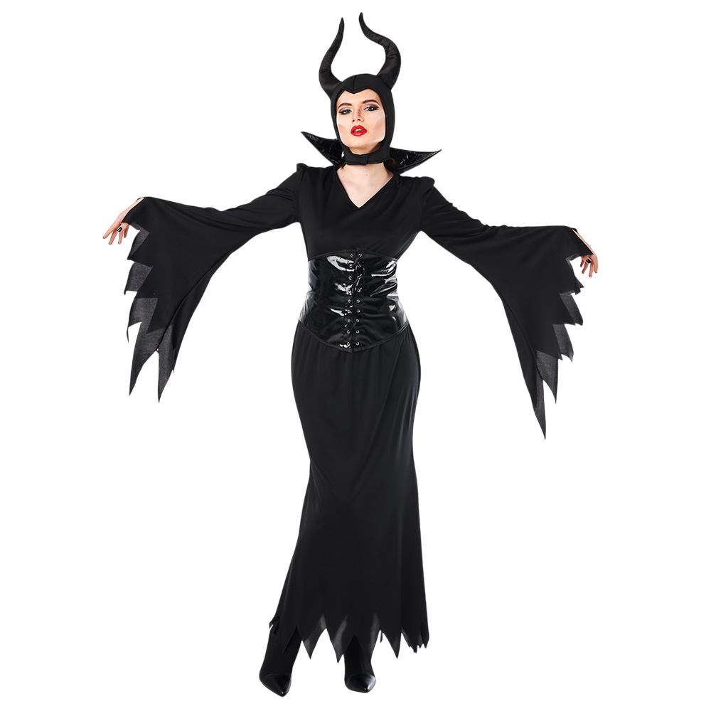 Verkleedkostuum Boze Koningin voor dames, maat S – Halloween