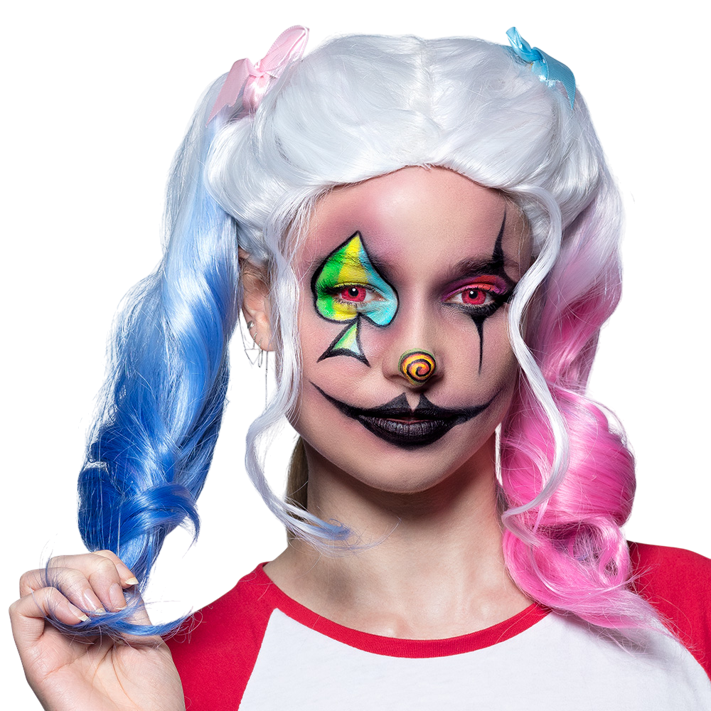 Pruik van de Kwaadaardige Nar – Halloween-kostuum