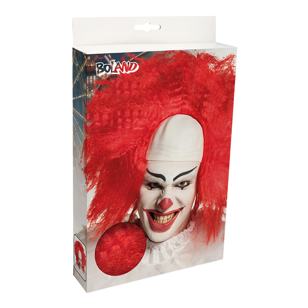 Horrorclownpruik – Halloween-kostuum