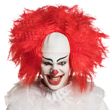 Horrorclownpruik – Halloween-kostuum