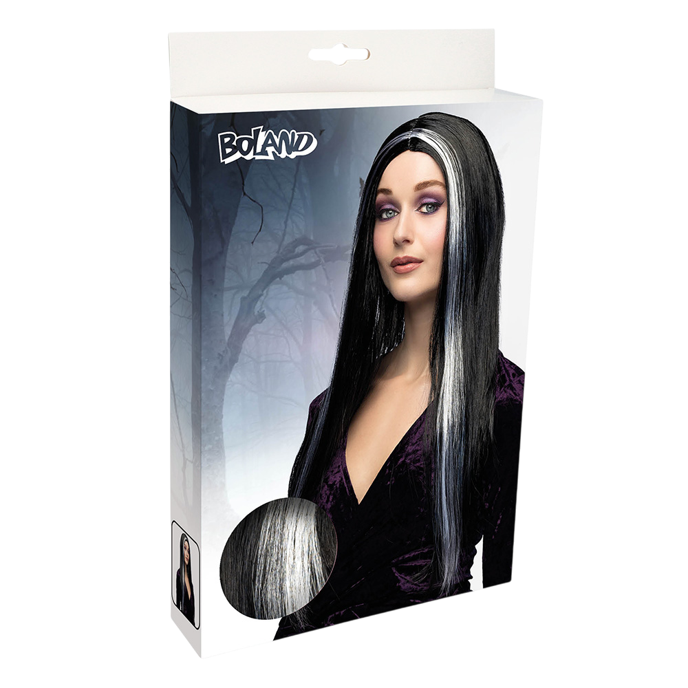 Zwarte heksenpruik – Halloween-kostuum