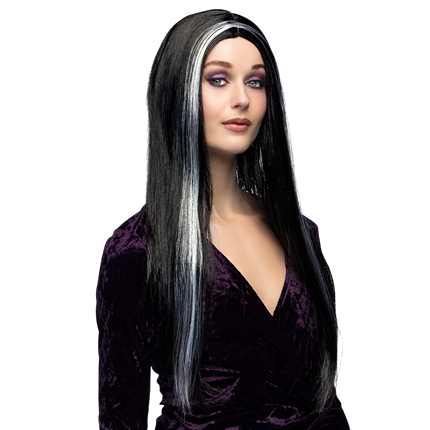 Zwarte heksenpruik – Halloween-kostuum