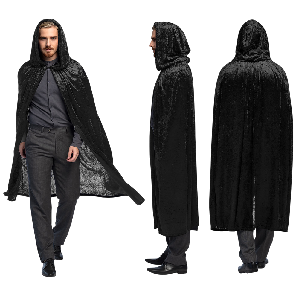 Cape Noire 170 cm – Halloween-kostuum