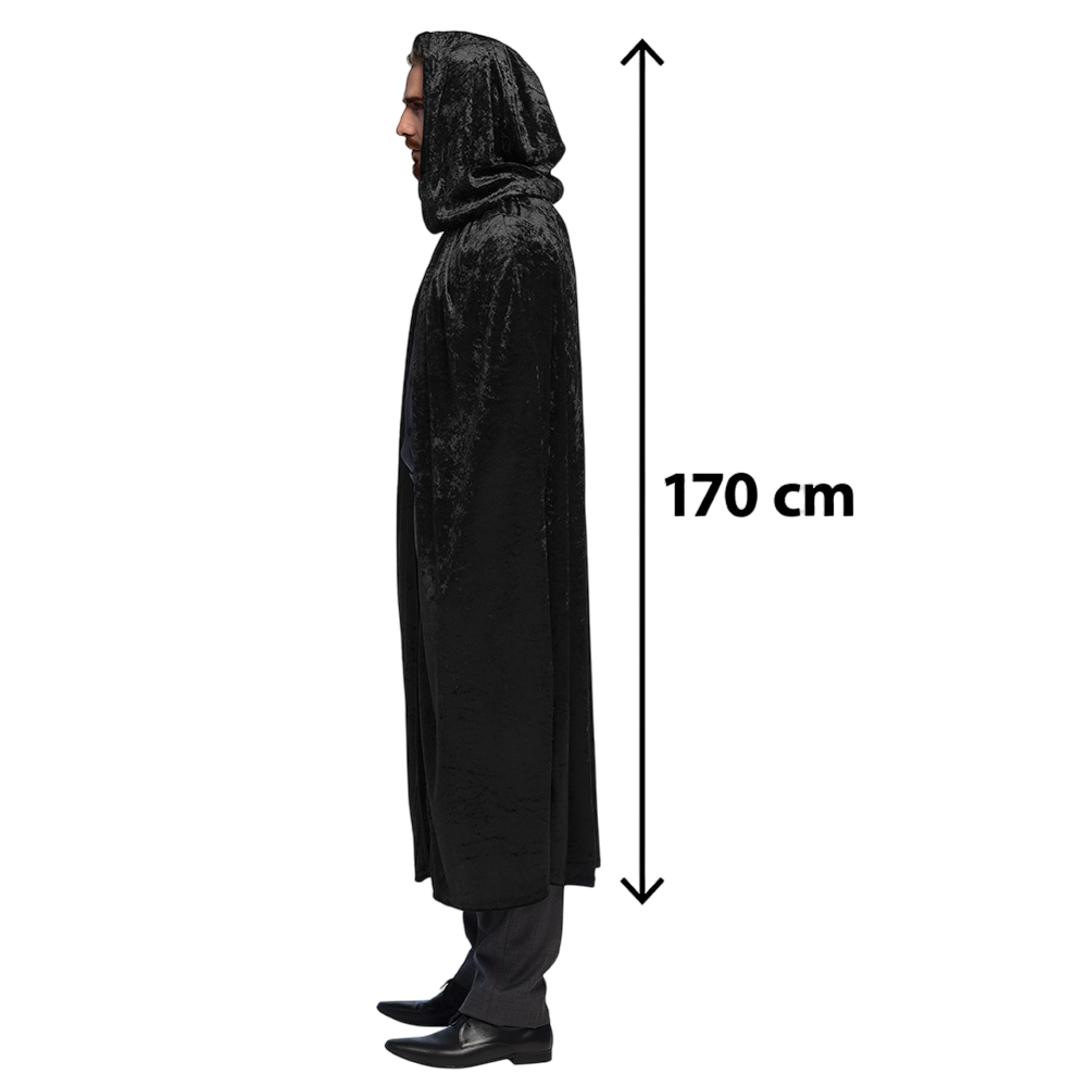 Cape Noire 170 cm – Halloween-kostuum