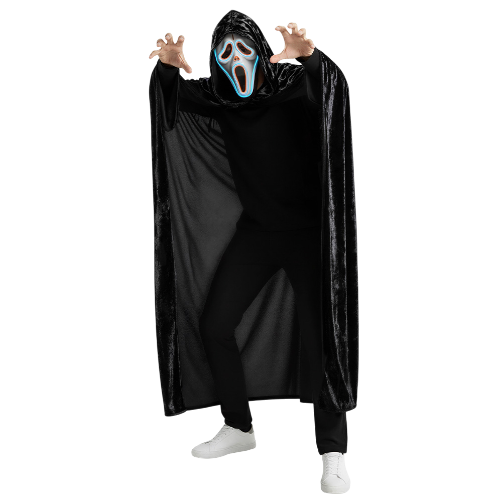 Cape Noire 170 cm – Halloween-kostuum