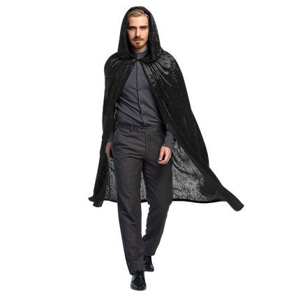 Cape Noire 170 cm – Halloween-kostuum