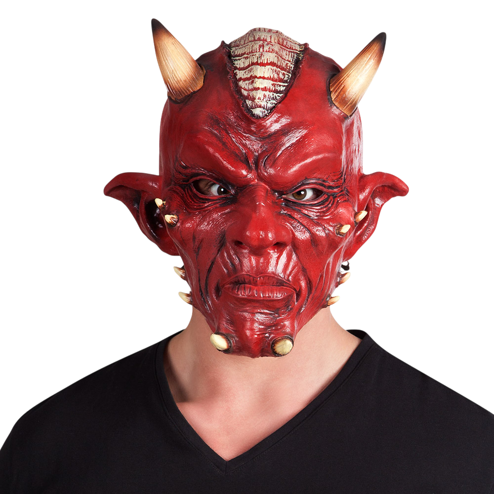 Latexmasker ‘Duivel’ – Halloweenmasker