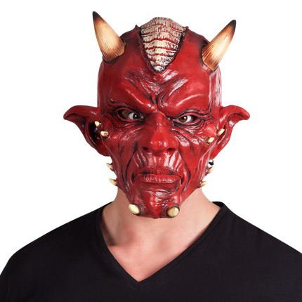 Latexmasker ‘Duivel’ – Halloweenmasker