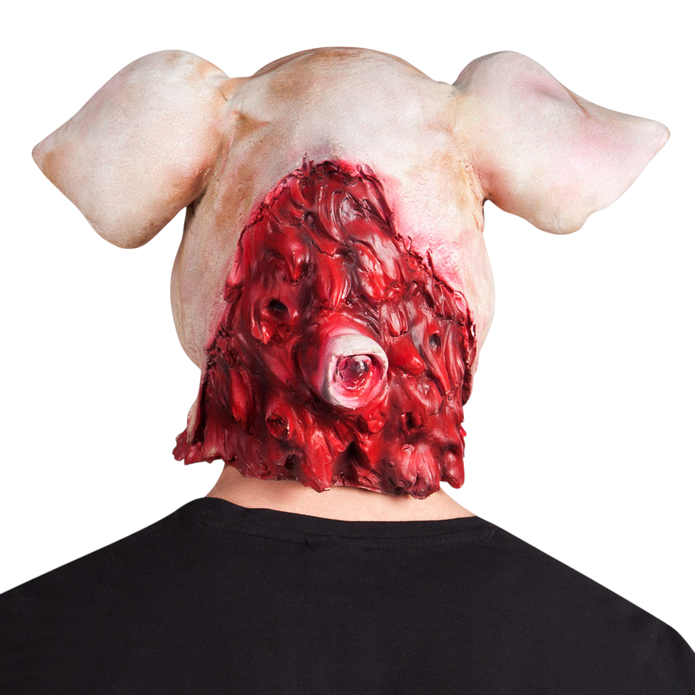 Bloederig varkensmasker van latex – Halloween-horrormasker