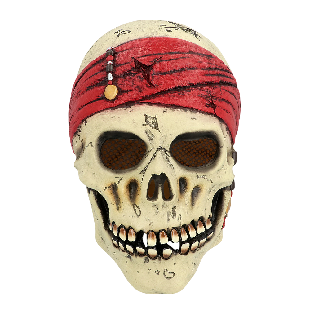 Latex piratenmasker – Halloween-kostuum