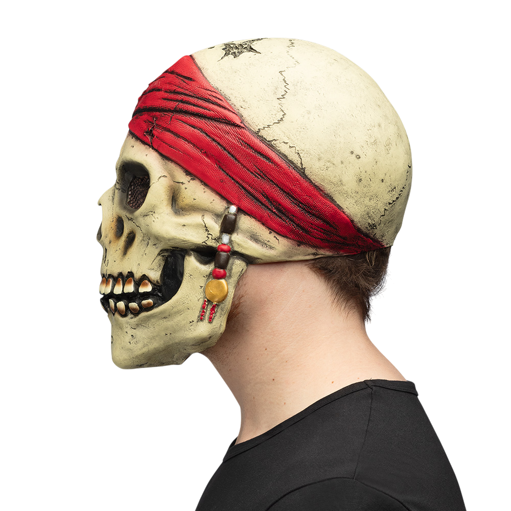 Latex piratenmasker – Halloween-kostuum