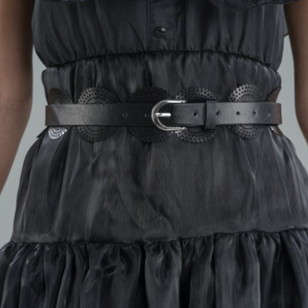 Zwarte baljurk „Wednesday Addams“, 2-delig, maat M – Kostuum voor dames