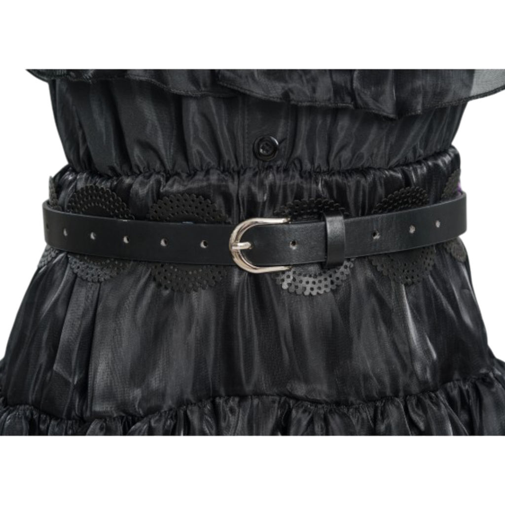 Zwarte baljurk Wednesday Addams 152 cm – Kinderkostuum