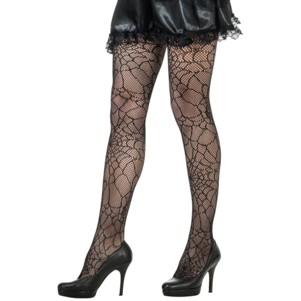 Halloween-panty met spinnenwebmotief – One size fits all
