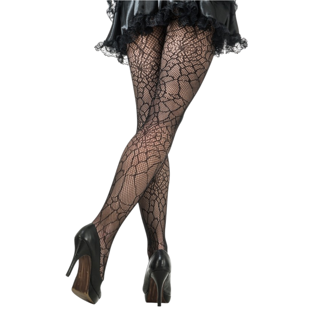 Halloween-panty met spinnenwebmotief – One size fits all
