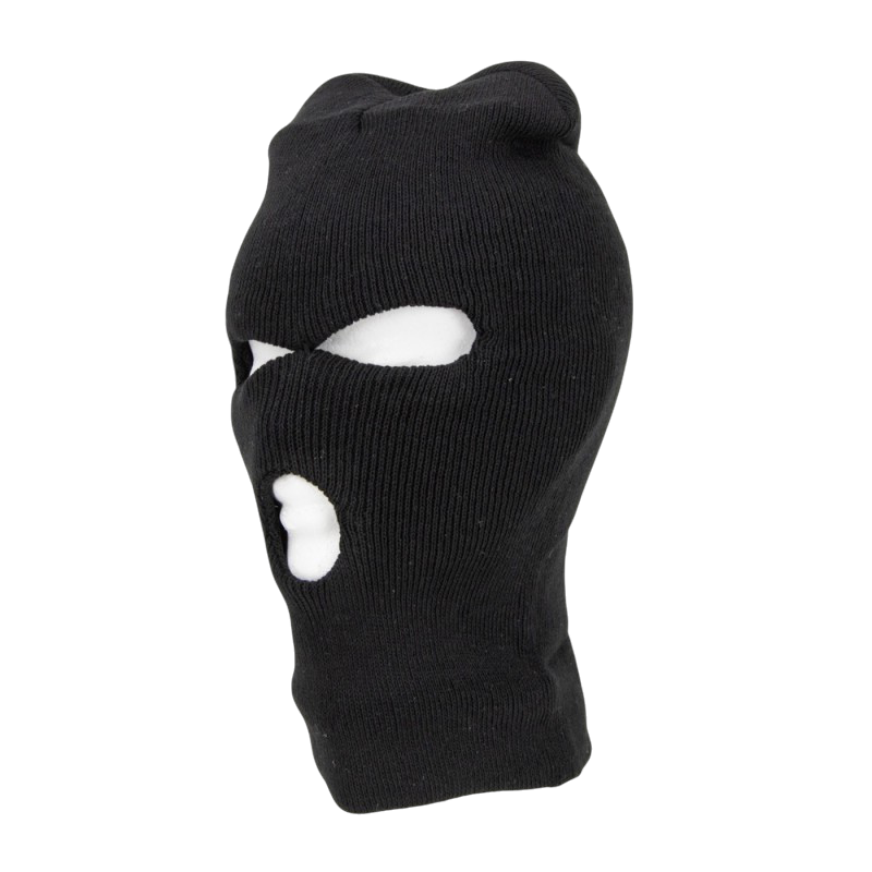 Zwarte bivakmuts – Accessoire voor Halloween-kostuums