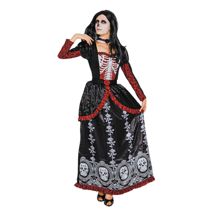 Prinses Dia de los Muertos-kostuum – Halloween
