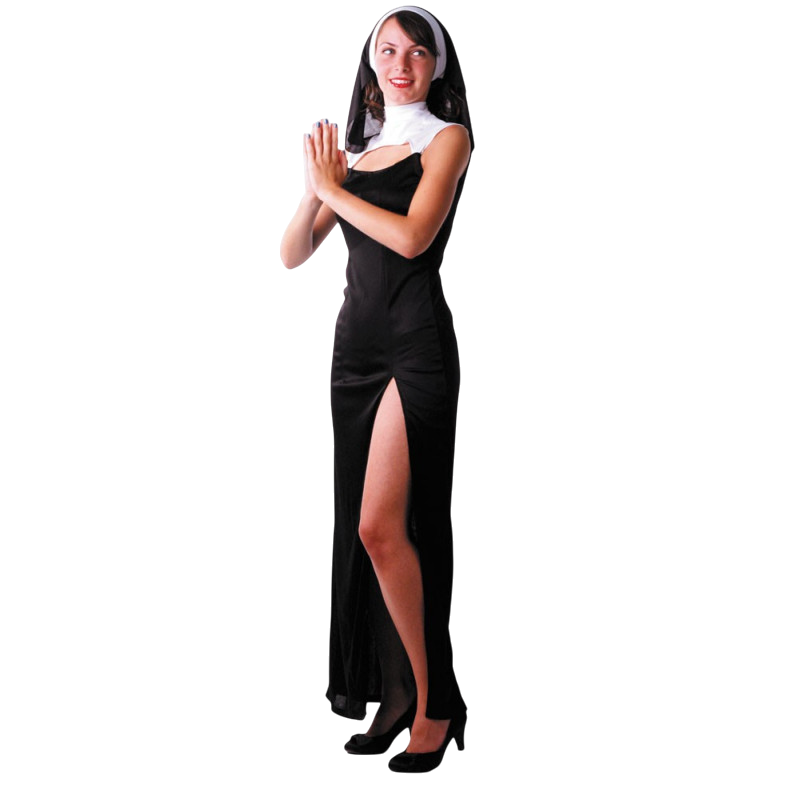 Sexy nonnenkostuum voor dames – Halloween-kostuum