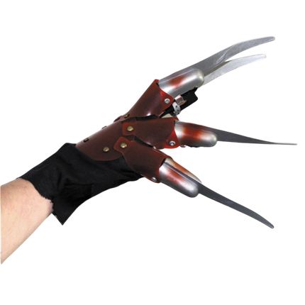 Handschoen met metalen mesjes – Accessoire voor horror-Halloween-kostuums