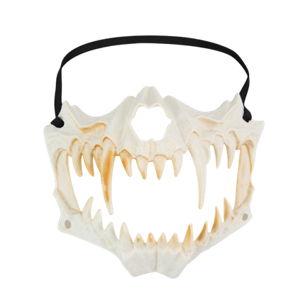 Skeletmasker met tanden – Halloween-accessoire