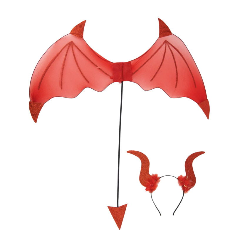 Rode Duivel-set (2-delig) – Halloween-verkledingsaccessoires