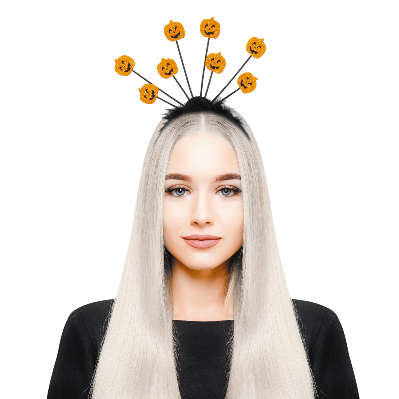 Haarband met 8 pompoenen – Halloween-accessoire