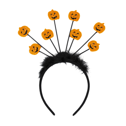 Haarband met 8 pompoenen – Halloween-accessoire