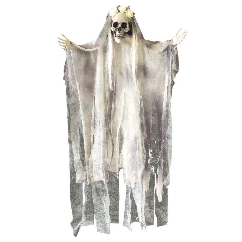 Hangend skelet van een bruid, 120 cm – Halloween-decoratie