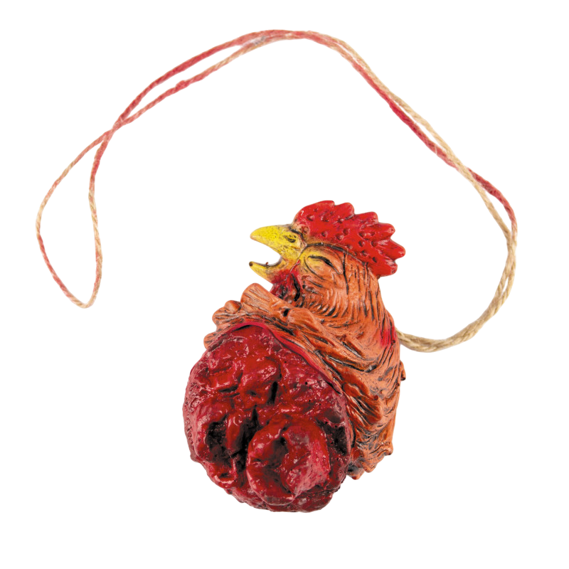 Ketting met onthoofde haan – Halloween-accessoire