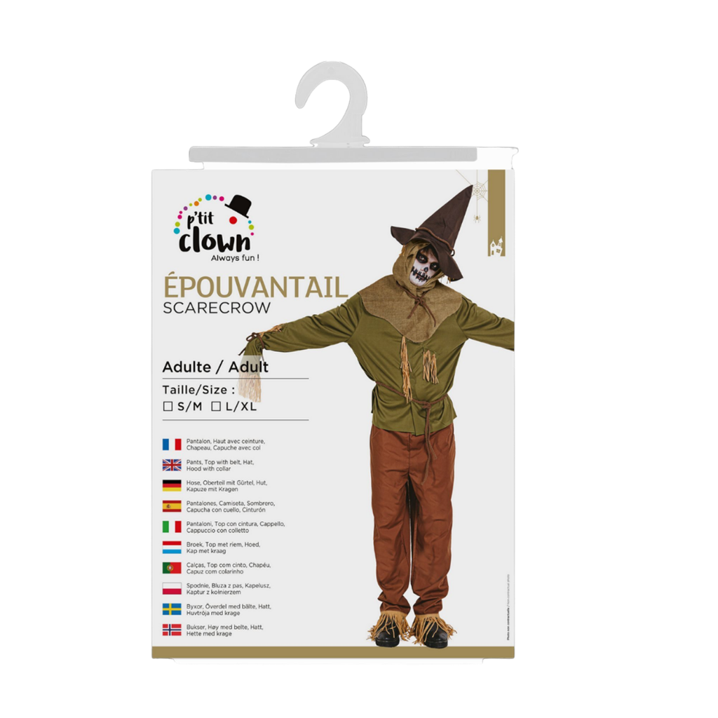 Vogelverschrikker-kostuum voor volwassenen L/XL – Halloween-kostuum