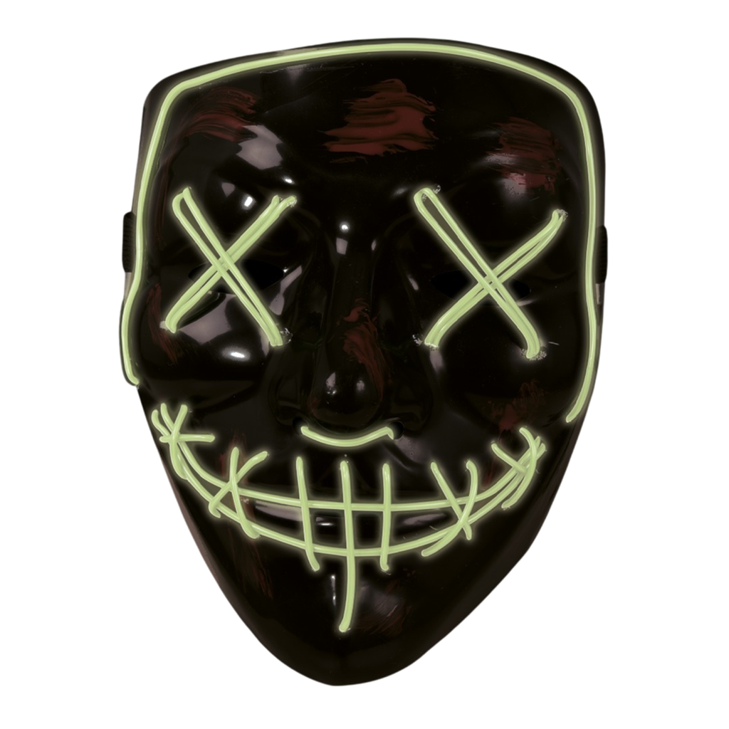 Bloederig LED-gezichtsmasker voor volwassenen – Halloween
