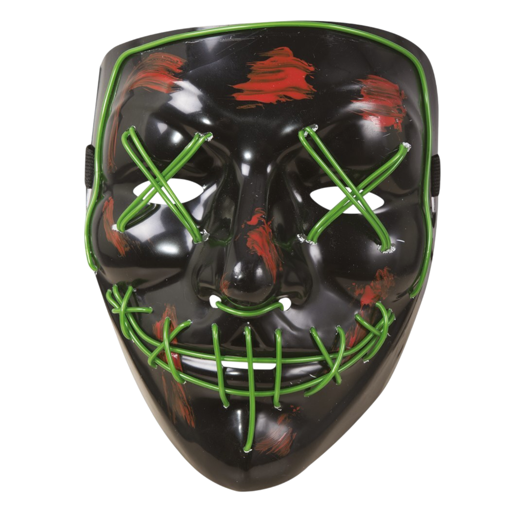 Bloederig LED-gezichtsmasker voor volwassenen – Halloween