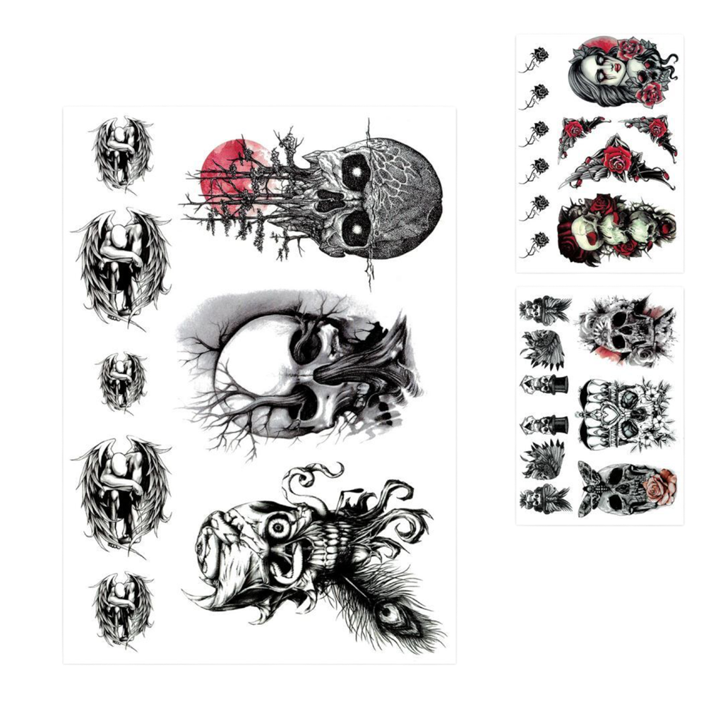 Tijdelijke Halloween-tatoeages – willekeurig ontwerp