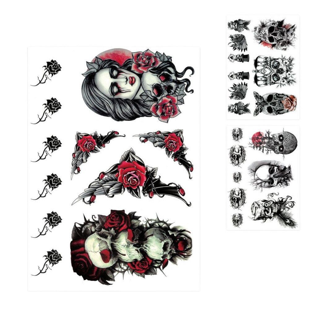 Tijdelijke Halloween-tatoeages – willekeurig ontwerp