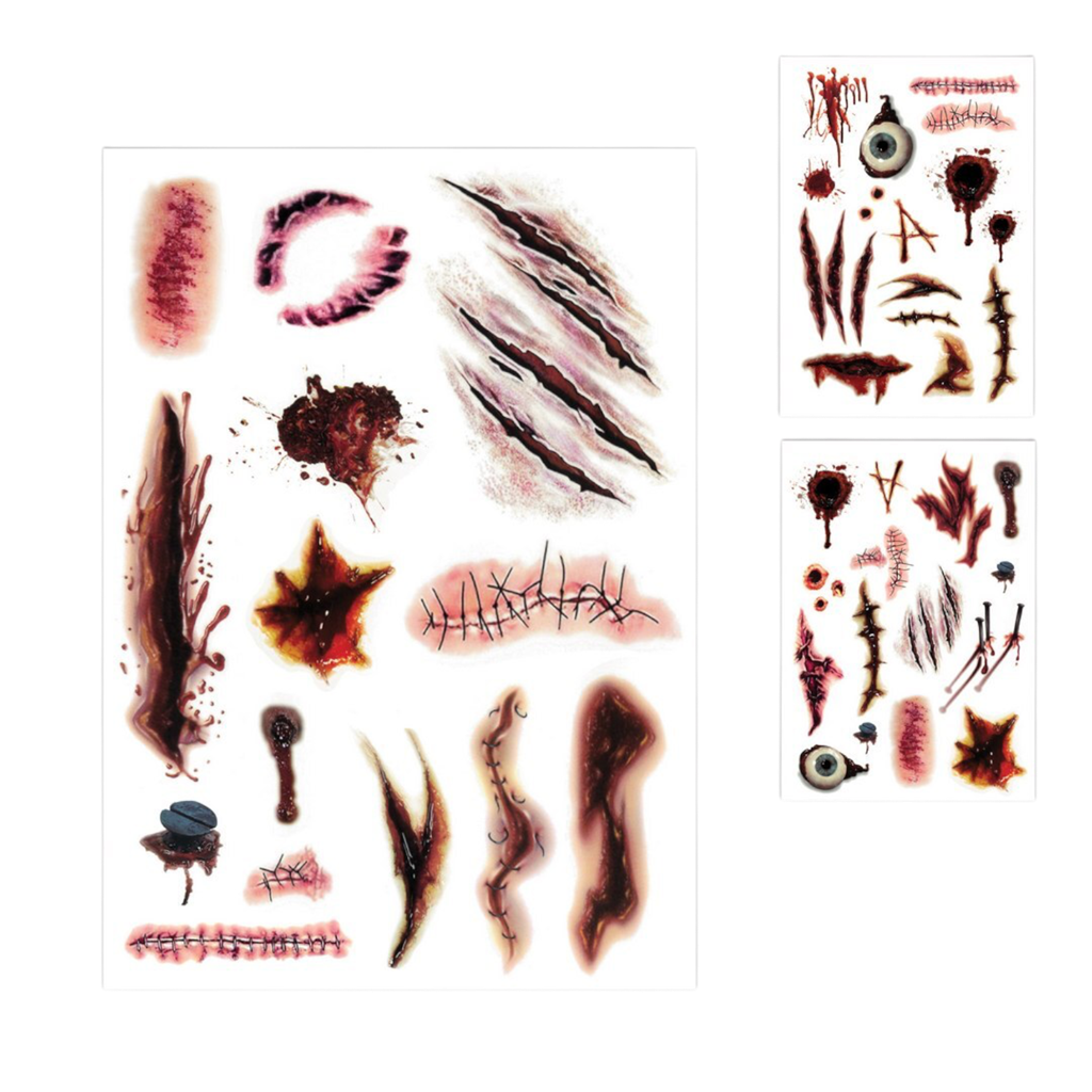 Tijdelijke tatoeages Littekens – Halloween-make-up