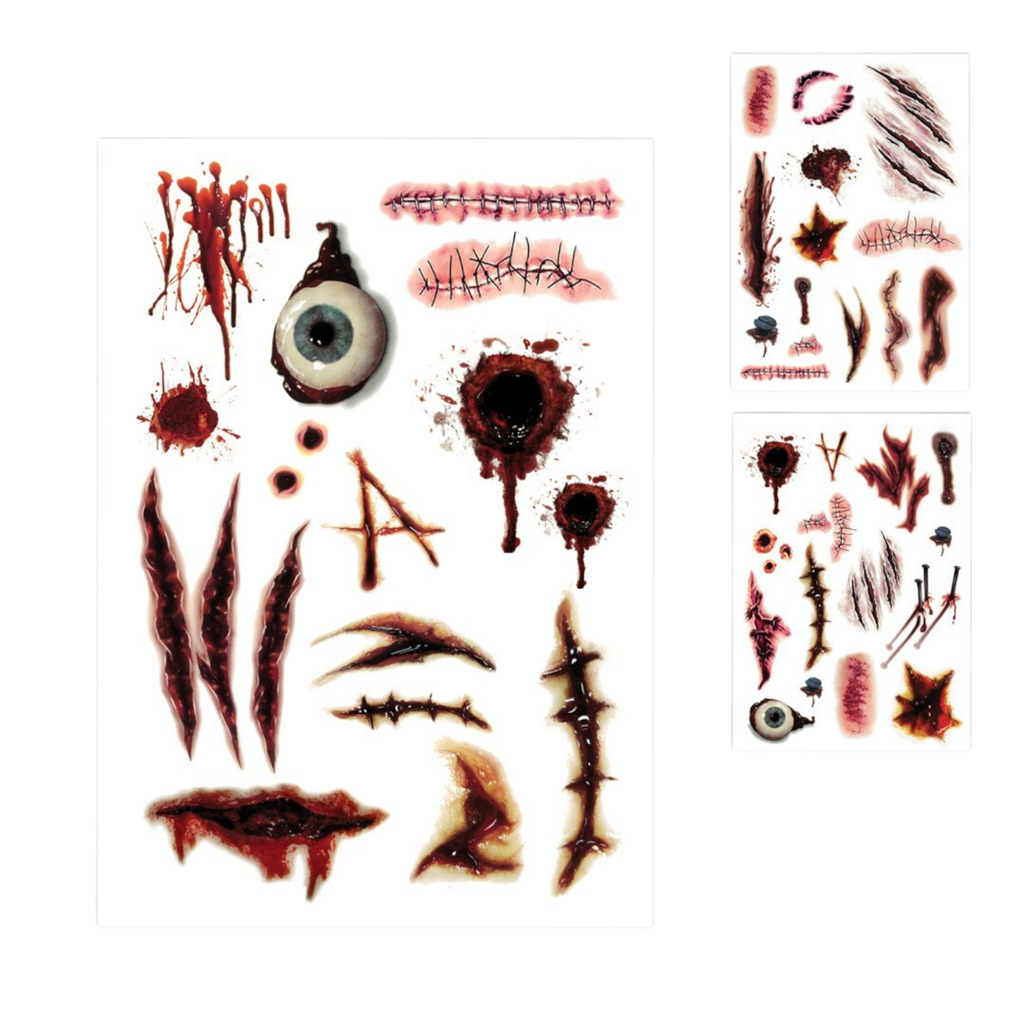 Tijdelijke tatoeages Littekens – Halloween-make-up