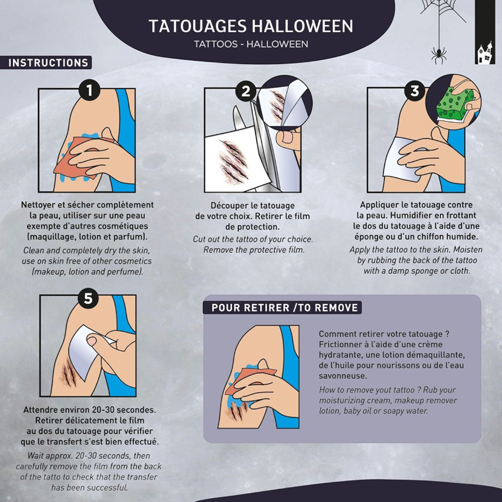 Tijdelijke tatoeages Littekens – Halloween-make-up