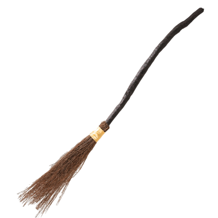 Tovenaarsbezem 90 cm – Accessoire voor Halloween-kostuum