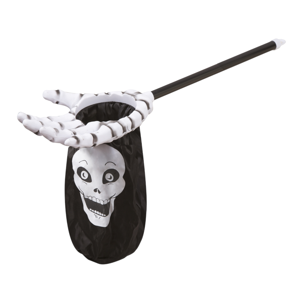 Snoepzakje in de vorm van een skelettenhand, 59 cm – Halloween