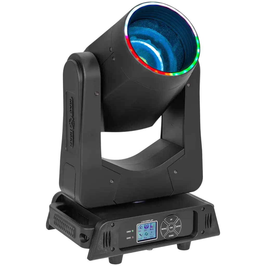 Set van 2 Beam LED-lyres van 200 W met flightcase – Mac Mah