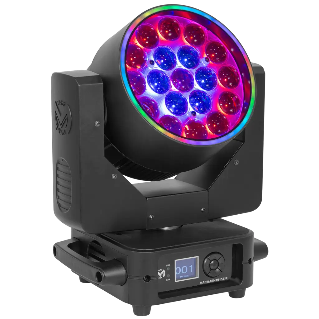 RGBW LED-lyre wash 19 × 15 W met gemotoriseerde zoom – Mac Mah