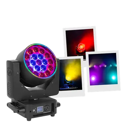 RGBW LED-lyre wash 19 × 15 W met gemotoriseerde zoom – Mac Mah